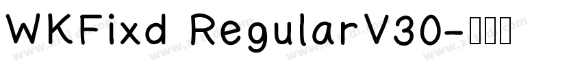 WKFixd RegularV30字体转换